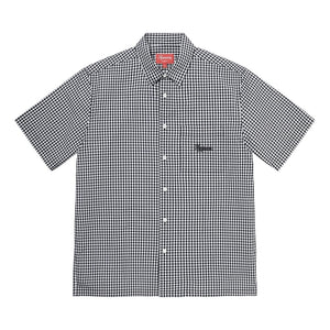 SUPREME GINGHAM SS SHIRT-BLACK