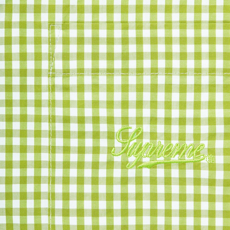 SUPREME GINGHAM SS SHIRT-LIME