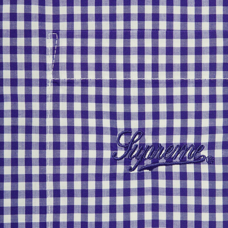 SUPREME GINGHAM SS SHIRT-NAVY
