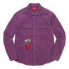 SUPREME GONZ CORDUROY WORK SHIRT-PURPLE