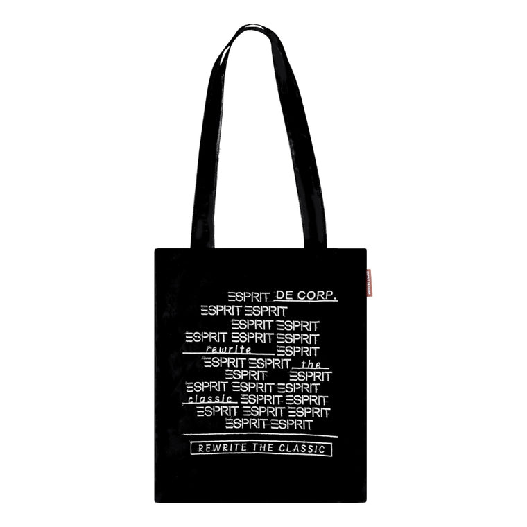 ESPRIT GRAPHIC TOTE BAG-BLACK