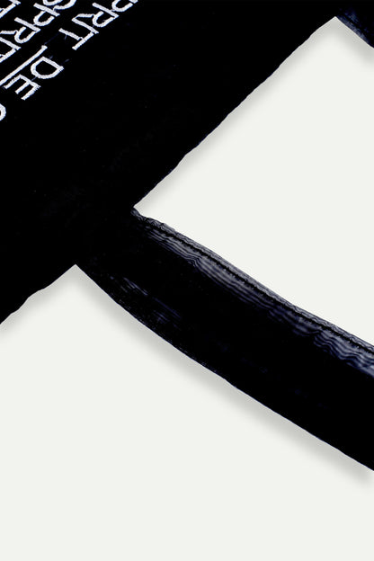 ESPRIT GRAPHIC TOTE BAG-BLACK