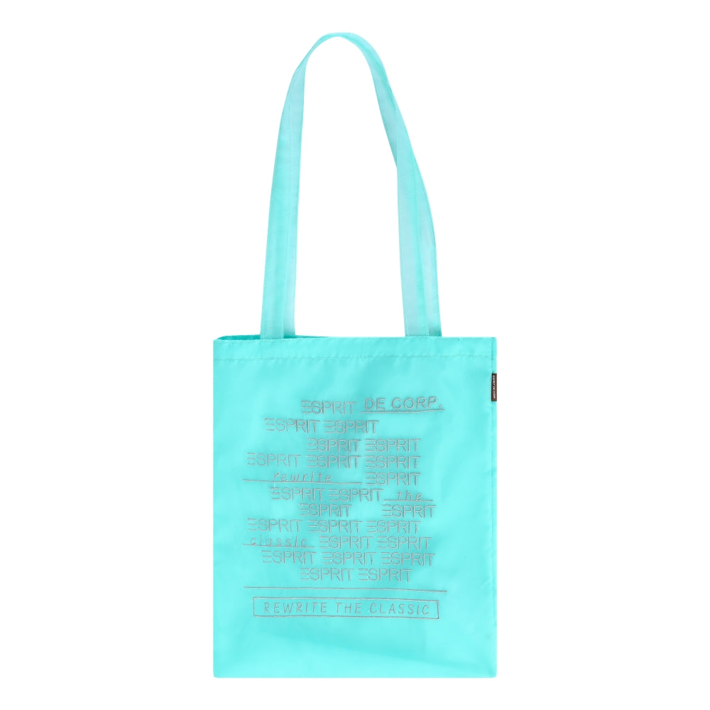 ESPRIT GRAPHIC TOTE BAG-GREEN