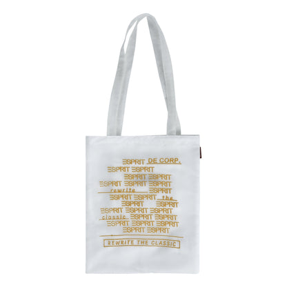 ESPRIT GRAPHIC TOTE BAG-WHITE