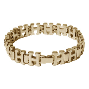 HUF H LINK BRACELET-GOLD