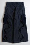 FUNDAMENTAL HAKAMA CARGO PANTS RINSE-INDIGO
