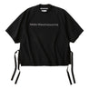 WHITE MOUNTAINEERING HALF SLEEVE EMBROIDERY LOGO PULLOVER-BLACK