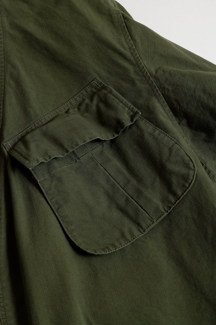 FUNDAMENTAL HAORI JUNGLE JACKET RINSE-KHAKI