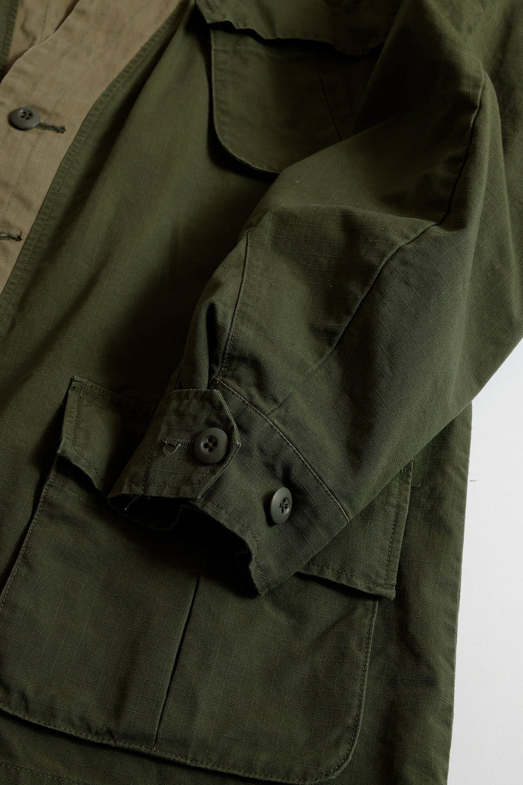 FUNDAMENTAL HAORI JUNGLE JACKET RINSE-KHAKI