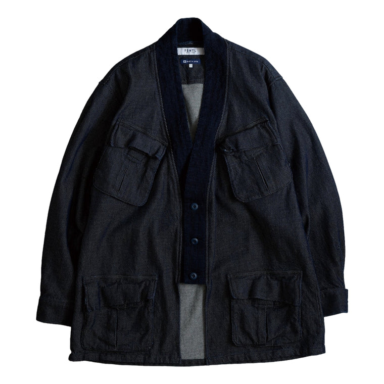 FUNDAMENTAL HAORI JUNGLE JACKET RINSE-INDIGO