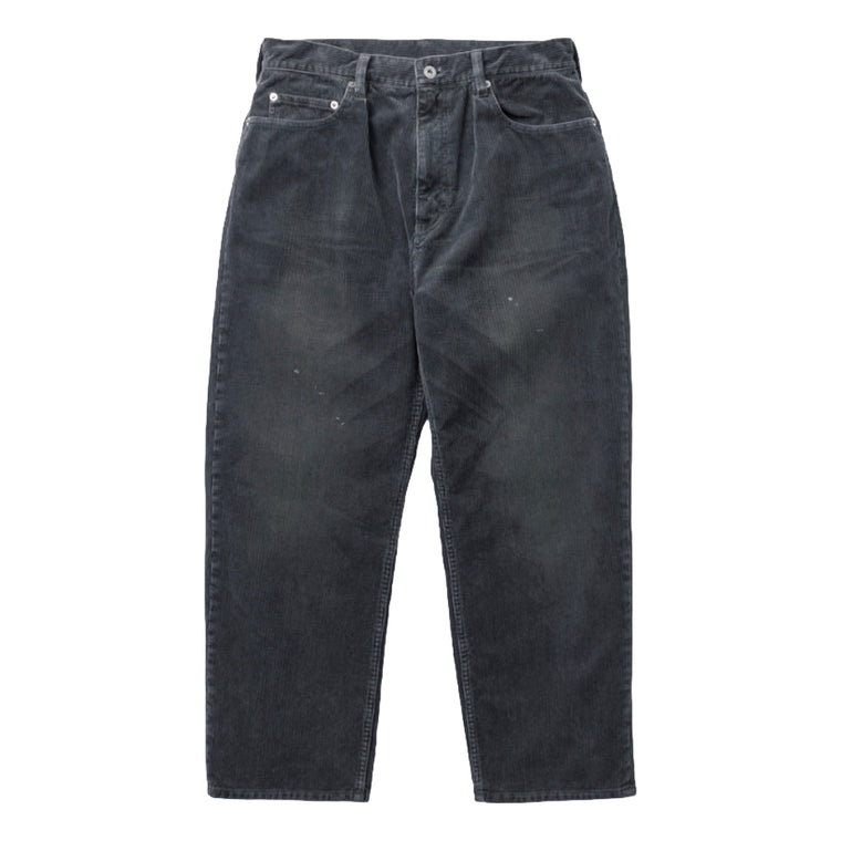 MADNESS HEAVY SELVAGE 10W-CORD WIDE PANTS (MADE IN JAPAN)-BLACK