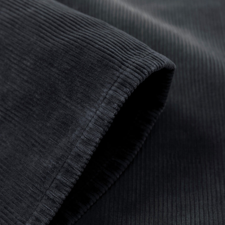 MADNESS HEAVY SELVAGE 10W-CORD WIDE PANTS (MADE IN JAPAN)-BLACK