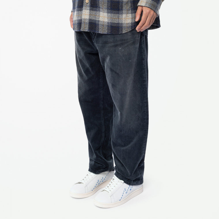 MADNESS HEAVY SELVAGE 10W-CORD WIDE PANTS (MADE IN JAPAN)-BLACK