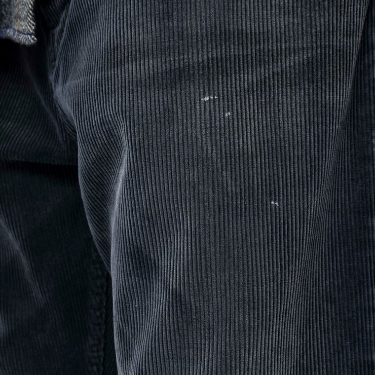 MADNESS HEAVY SELVAGE 10W-CORD WIDE PANTS (MADE IN JAPAN)-BLACK