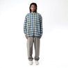 MADNESS HERRINGBONE FLUFFY WORKSHIRT (MADE IN JAPAN)-BLUE