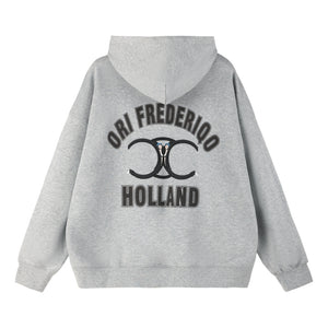 ORI FREDERIQO HOODED SWEATSHIRT-GREY