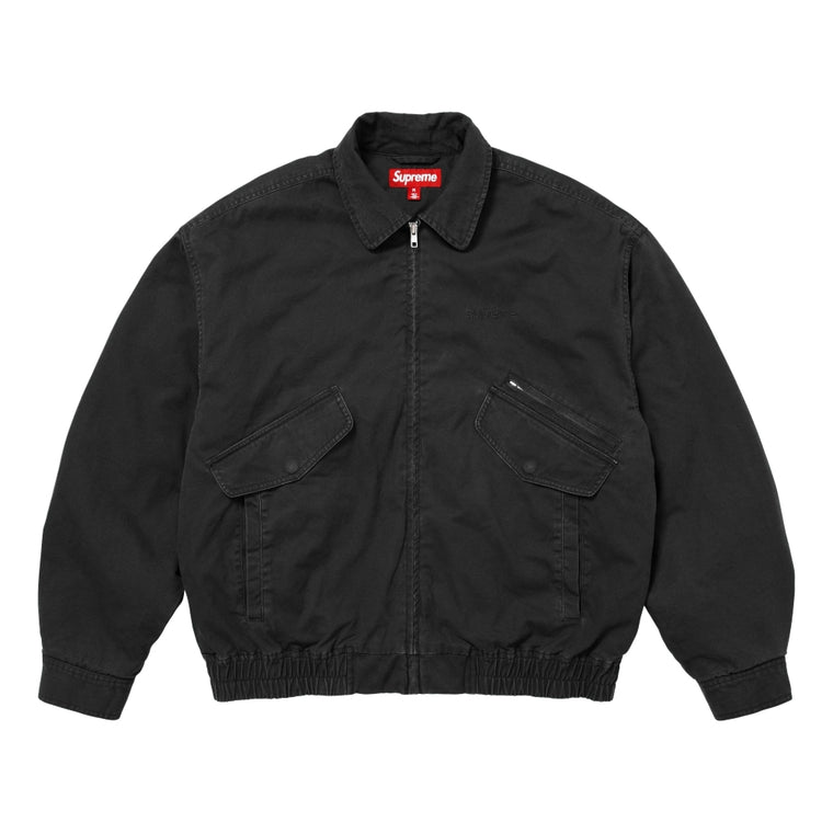 SUPREME HOODED UTILITY JACKET-BLACK
