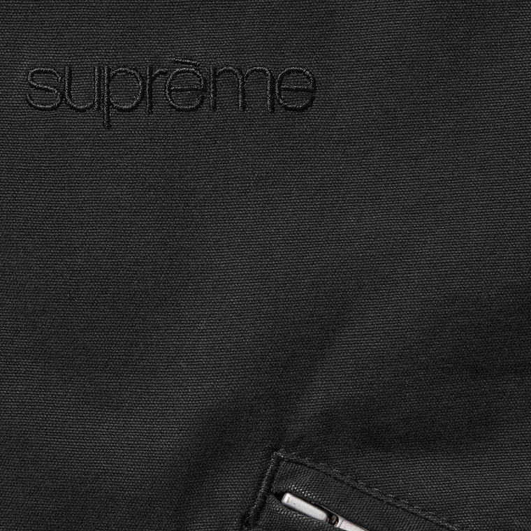 SUPREME HOODED UTILITY JACKET-BLACK