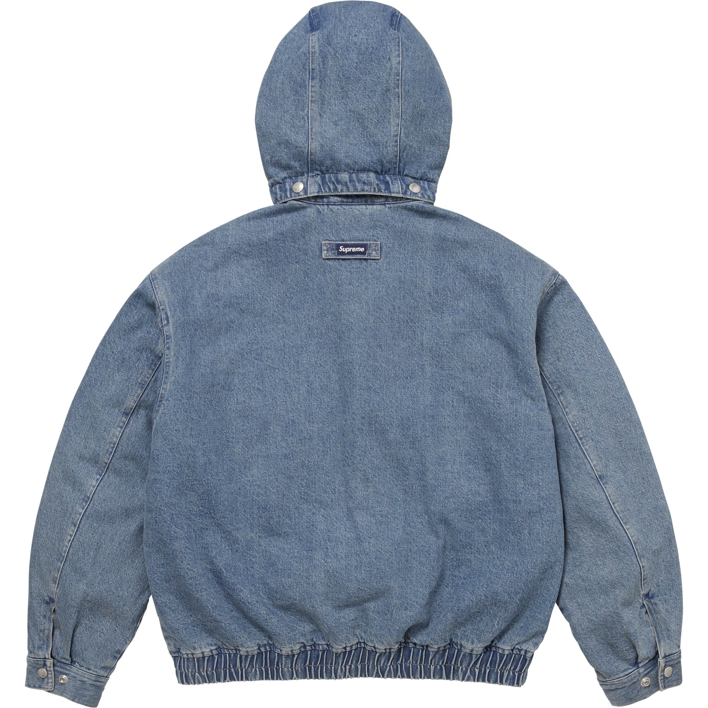 SUPREME HOODED UTILITY JACKET-DENIM - Popcorn Store