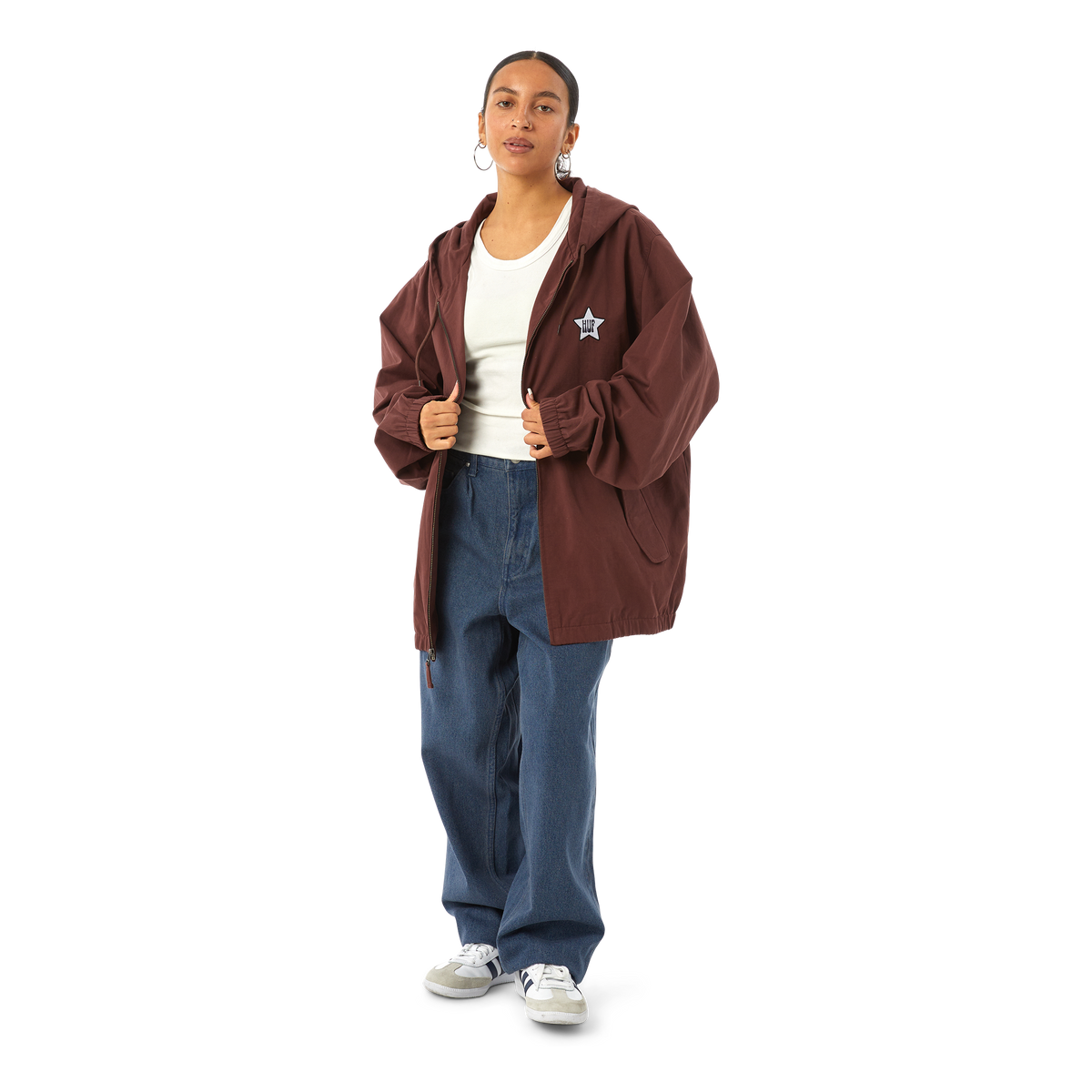 HUF H STARDUST JACKET-EGGPLANT