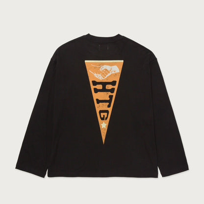 HONOR THE GIFT HTG® SEAL LOGO LS TEE-BLACK