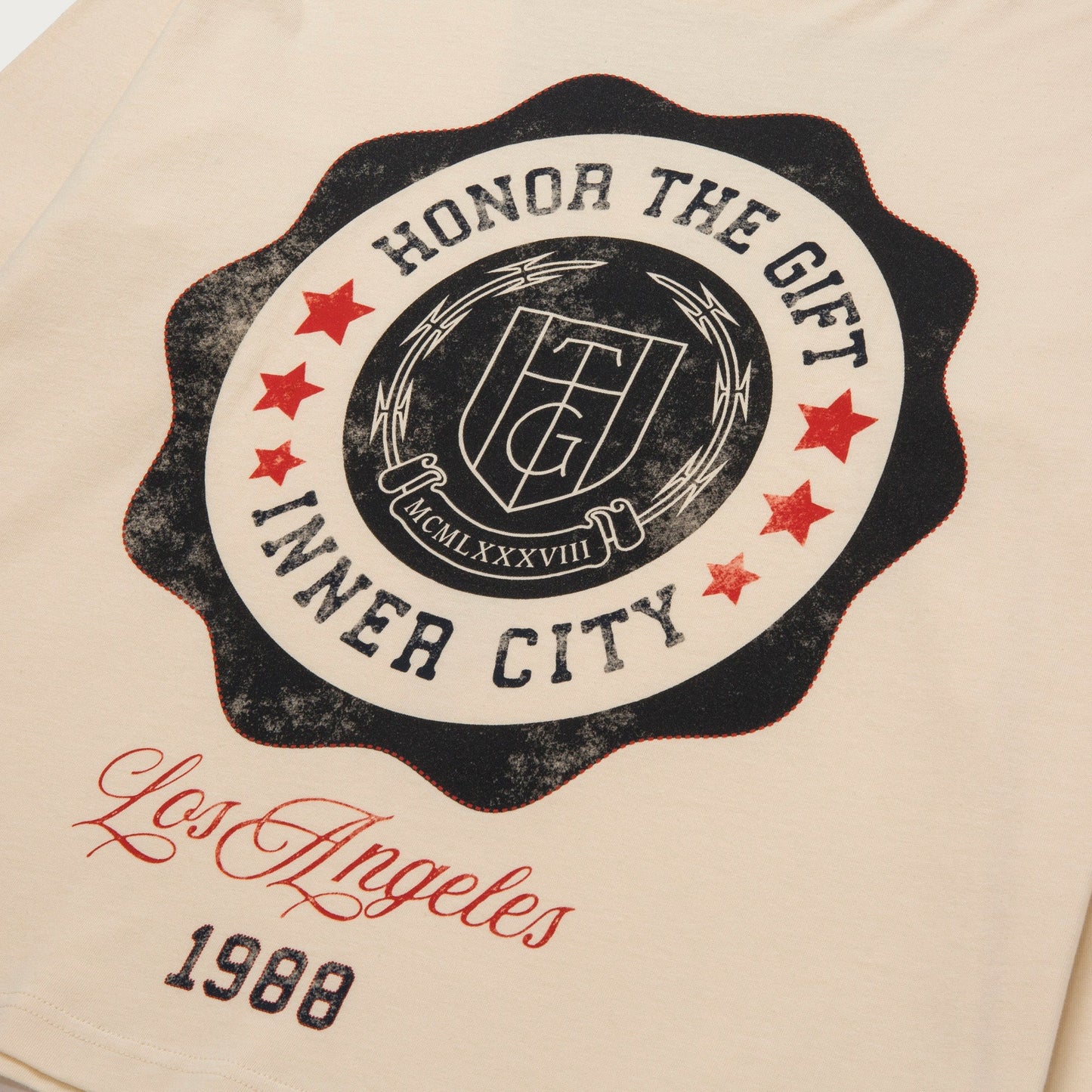 HONOR THE GIFT HTG® SEAL LOGO LS TEE-BONE