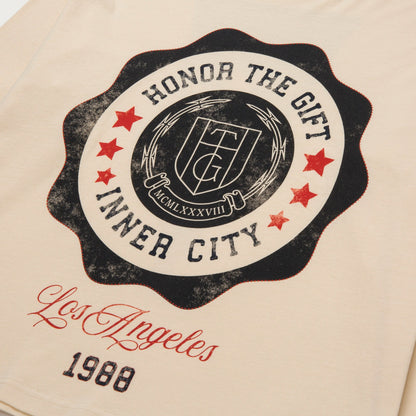 HONOR THE GIFT HTG® SEAL LOGO LS TEE-BONE