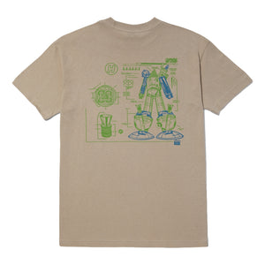 HUF HUF X ALIENLABS H-TYPE 420 S/S TEE-BEIGE