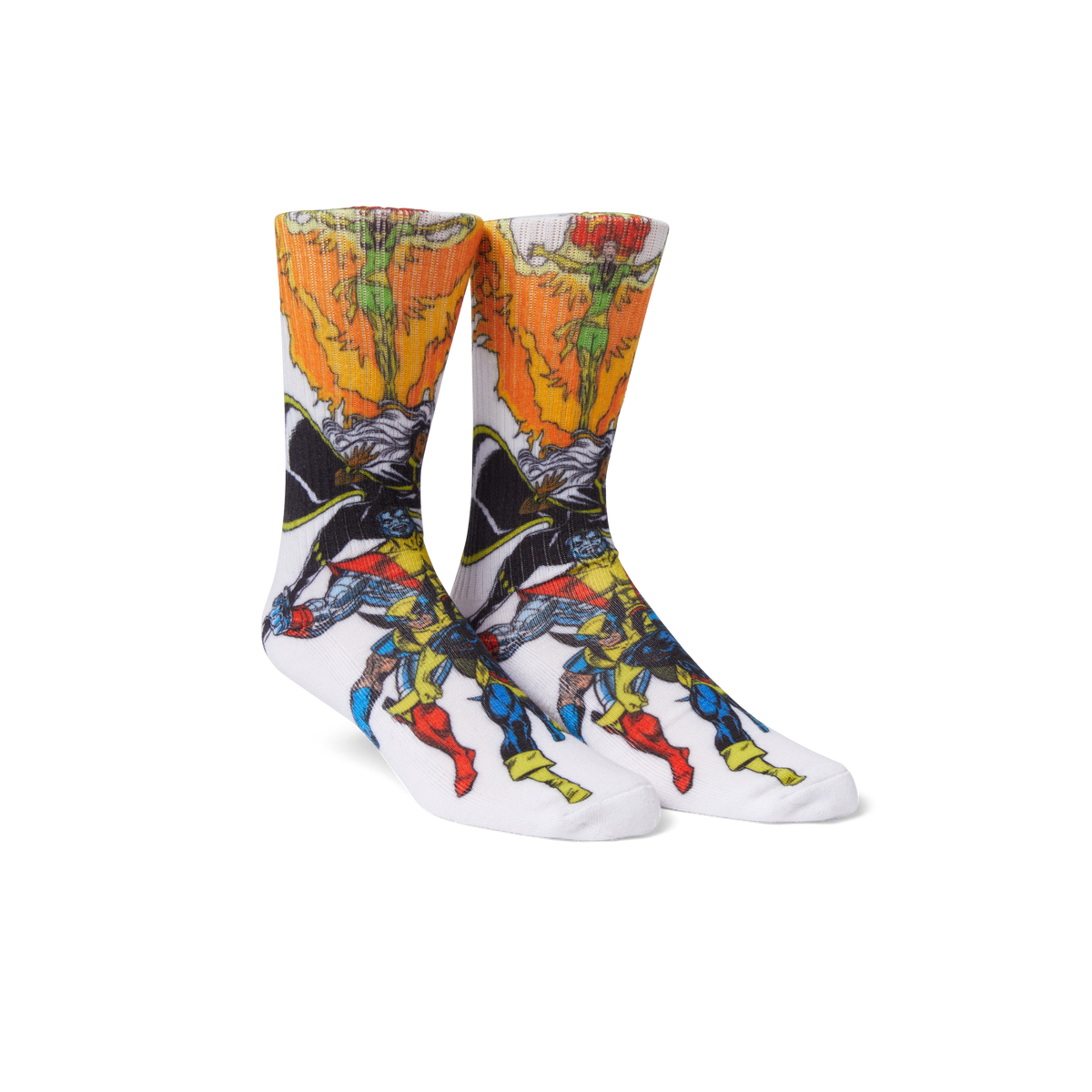 HUF HUF X X-MEN SENSE SHATTERING CREW SOCK-WHITE