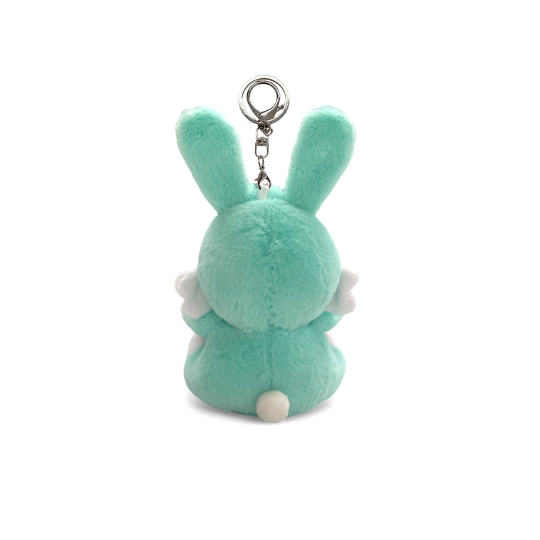 2ND CLOSET "HUGGING LOVERS" SECOND RABBIT DOLL KEY CHAIN-TURQUOIS