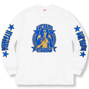 SUPREME HYSTERIC GLAMOUR L/S TEE-WHITE