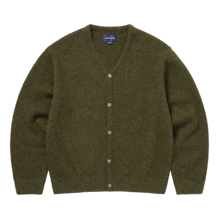 THIS IS NEVER THAT HAIRY KNIT CARDIGAN-OLIVE GREEN