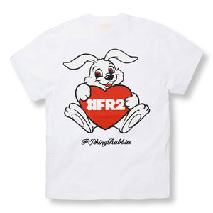 #FR2 HEART RABBIT T-SHIRT-WHITE