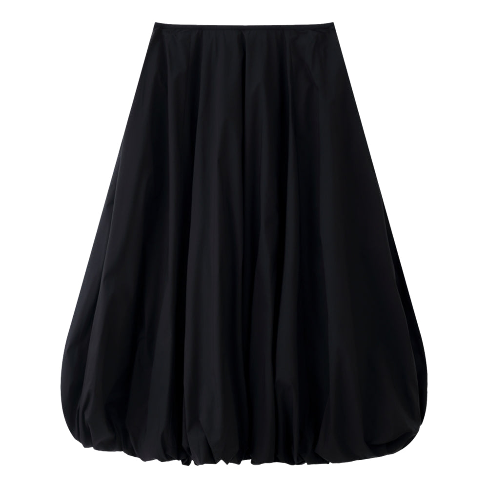 ESPRIT HIGH-WAIST BUBBLE SKIRT-BLACK