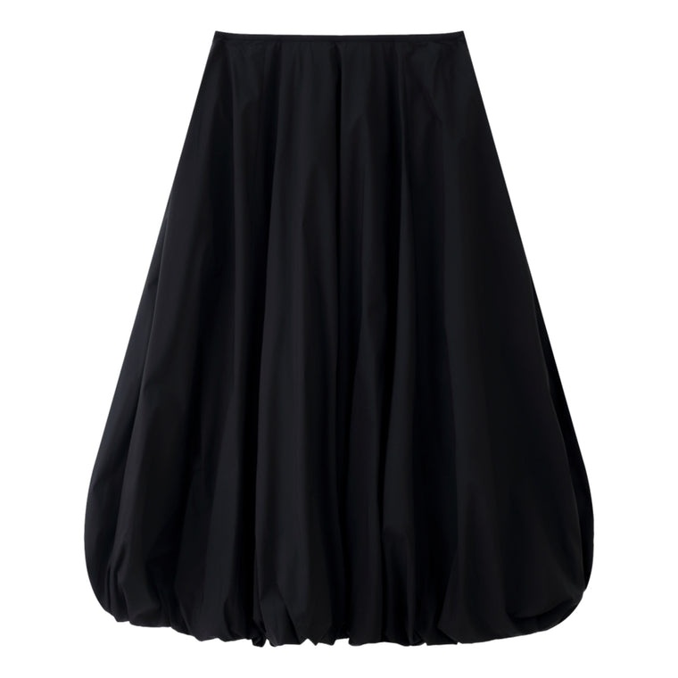 ESPRIT HIGH-WAIST BUBBLE SKIRT-BLACK