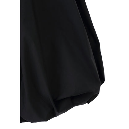 ESPRIT HIGH-WAIST BUBBLE SKIRT-BLACK