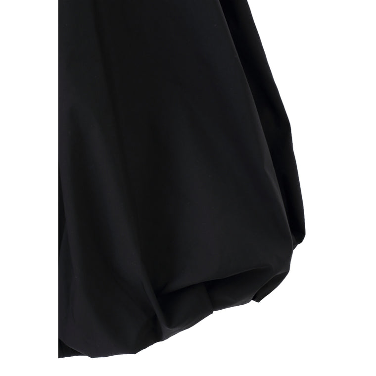 ESPRIT HIGH-WAIST BUBBLE SKIRT-BLACK