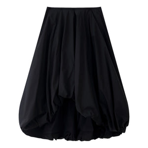 ESPRIT HIGH-WAIST BUBBLE SKIRT-BLACK