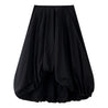 ESPRIT HIGH-WAIST BUBBLE SKIRT-BLACK