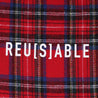 A[S]USL CHECKS SMALL SHOULDER BAG-RED CHECKERED