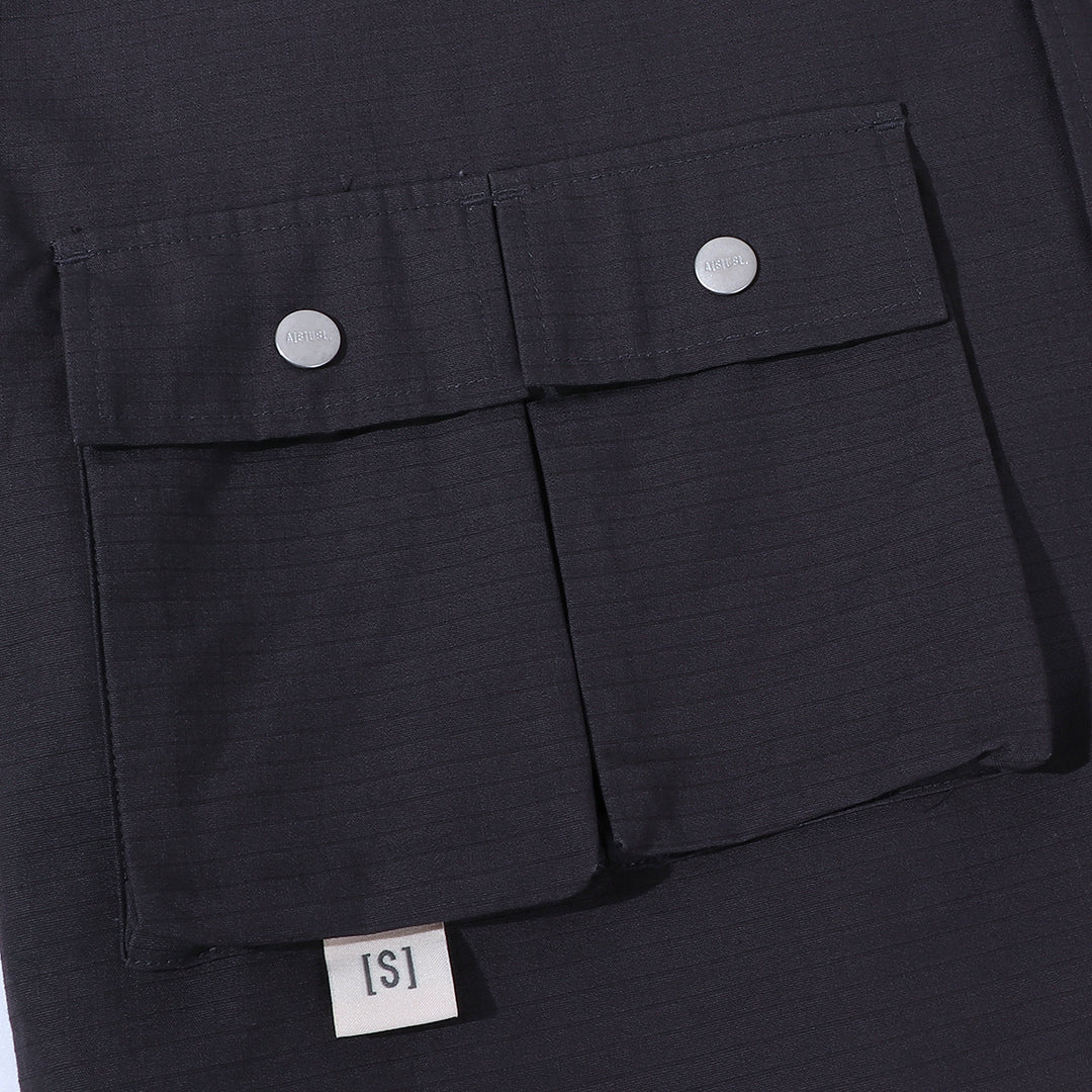 A[S]USL MULTI POCKETS RIBSTOP SHIRT-SLATE