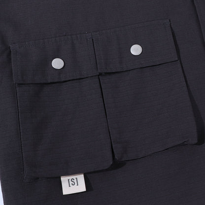 A[S]USL MULTI POCKETS RIBSTOP SHIRT-SLATE
