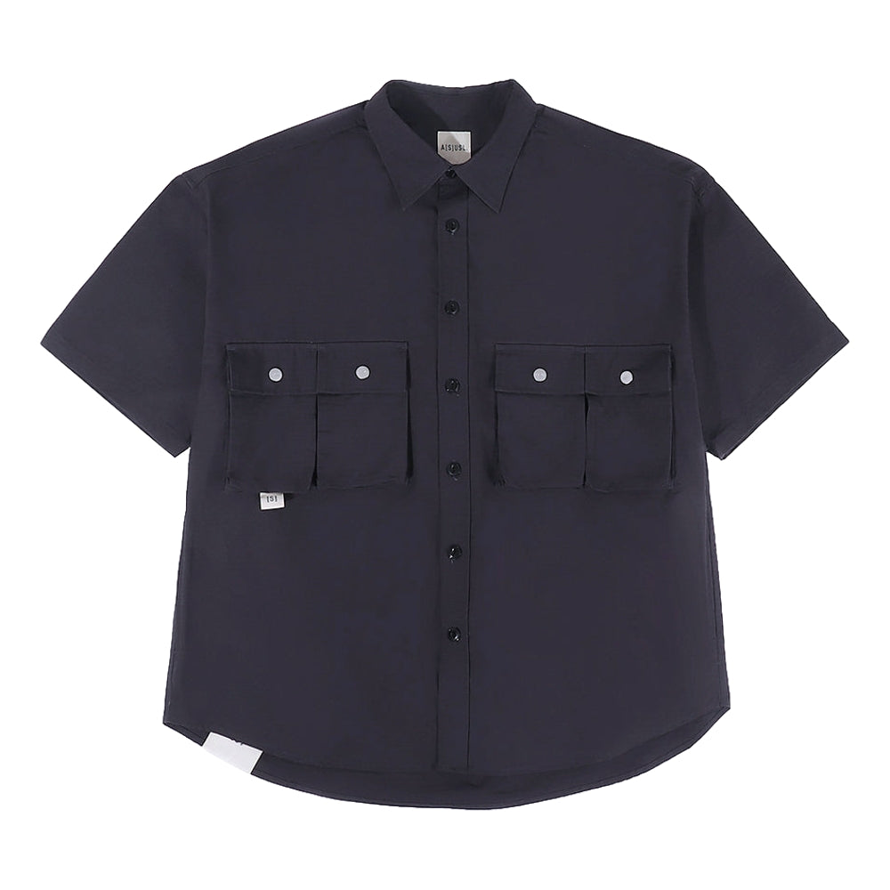 A[S]USL MULTI POCKETS RIBSTOP SHIRT-SLATE