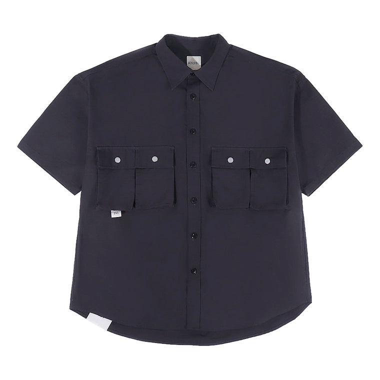 A[S]USL MULTI POCKETS RIBSTOP SHIRT-SLATE