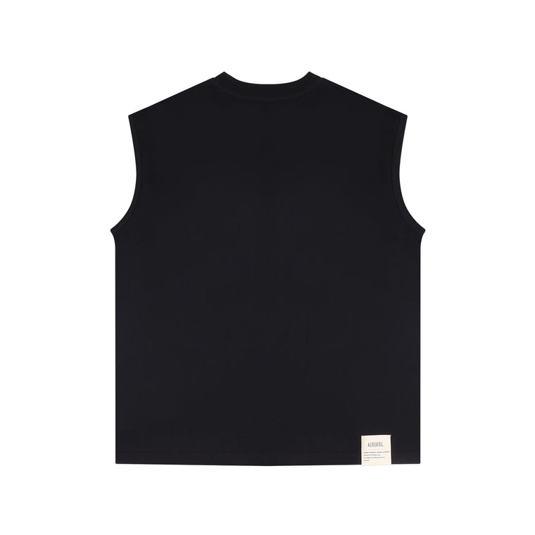 A[S]USL GOOD THINGS ARE COMING SLEEVELESS-BLACK