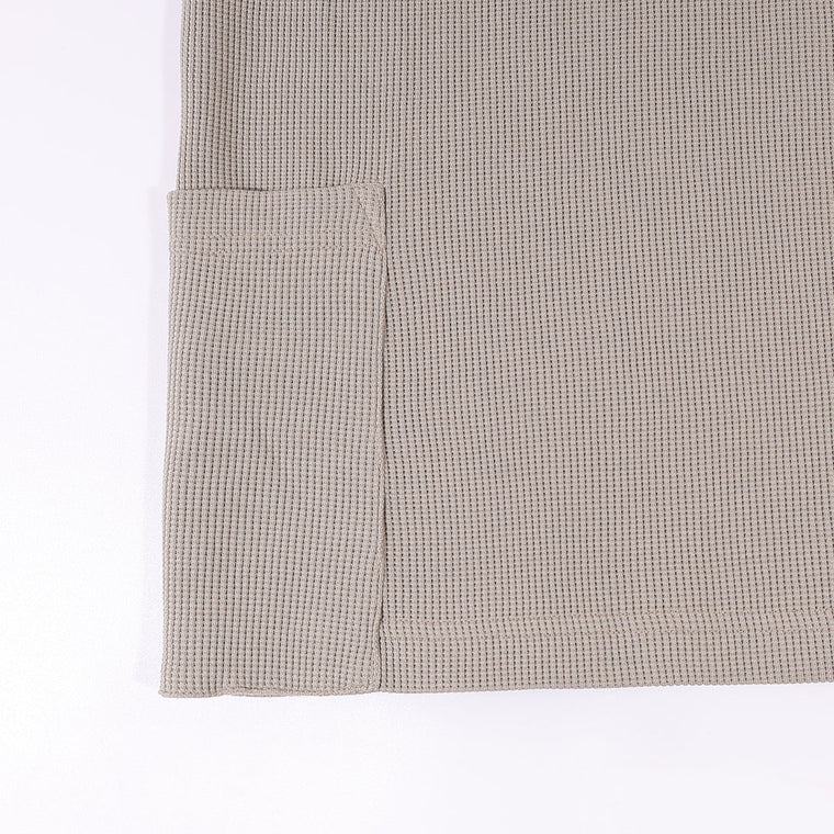 A[S]USL SMALL LOGO WAFFLE TEE-BEIGE