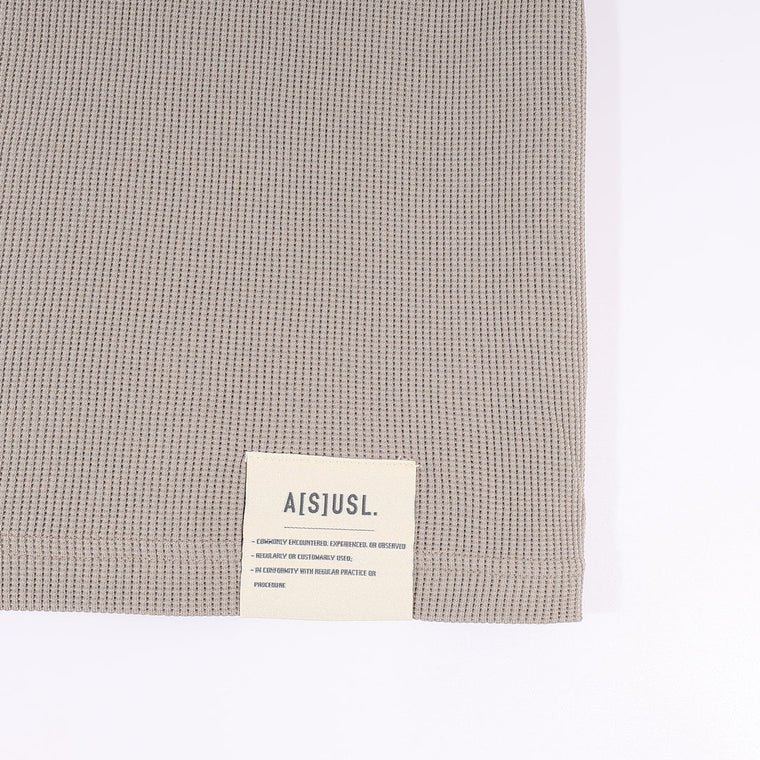 A[S]USL SMALL LOGO WAFFLE TEE-BEIGE