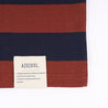 A[S]USL BORDER POLO SHIRT-BROWN STRIPE