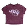 OPEN DIALOGUE WOMEN SLIM T-SHIRT-WASHED PURPLE
