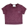 OPEN DIALOGUE WOMEN SLIM T-SHIRT-WASHED PURPLE